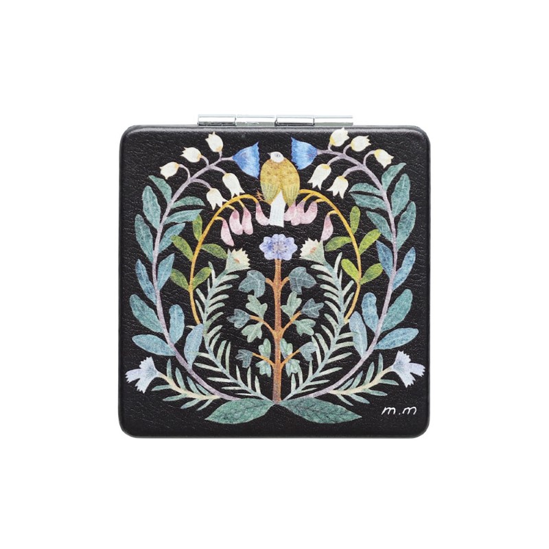 松尾ミユキ スクエアミラー/Flower bird